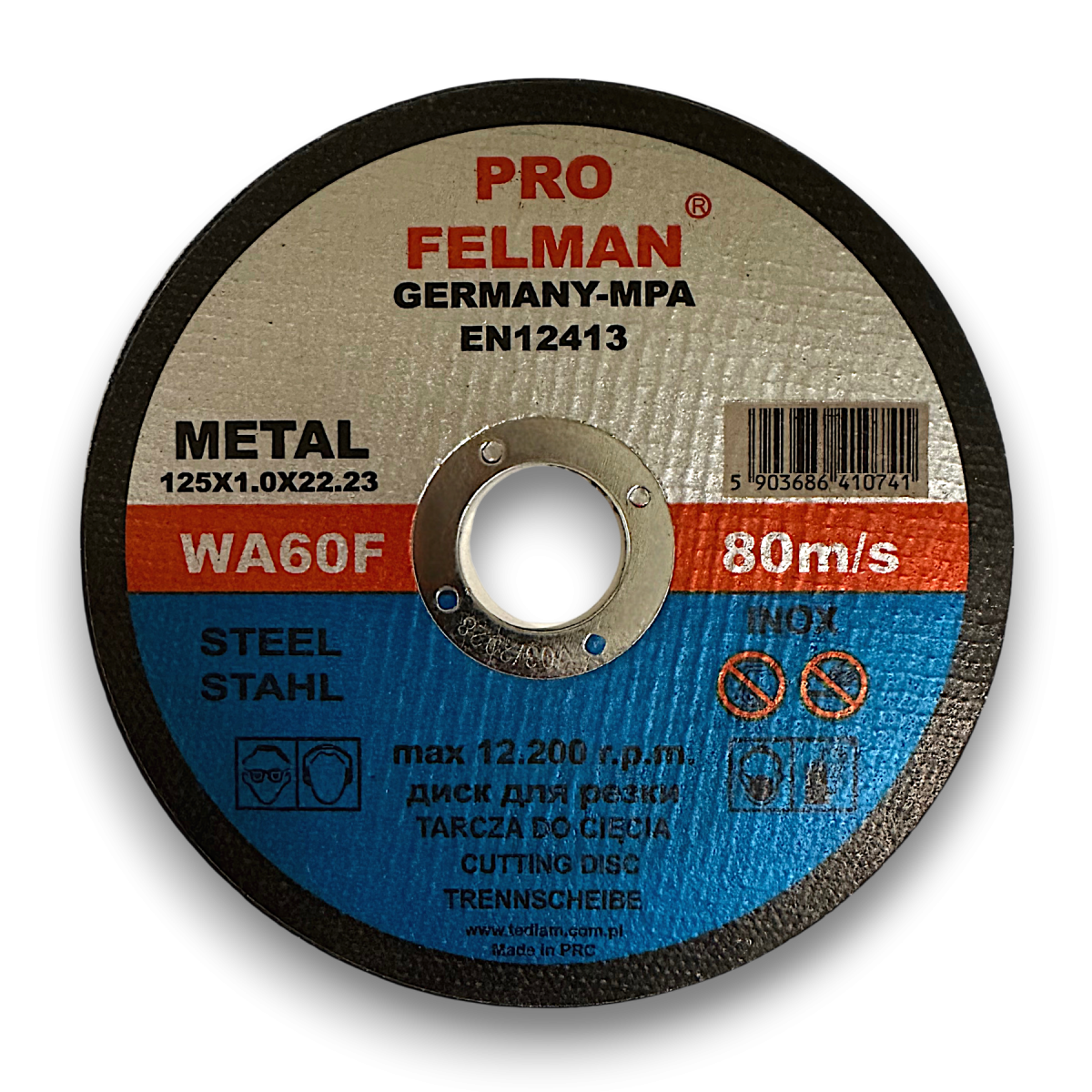 Tarcza korundowa do cięcia PRO FELMAN METAL / inox